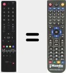 Replacement remote control for 076D0UE071