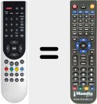 Replacement remote control for RC22 (720117145100)