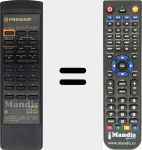 Replacement remote control for CU-PD046 (PWW1061)