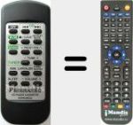 Replacement remote control for EUR646552