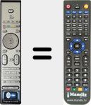 Replacement remote control for RC471301 (312814719481)