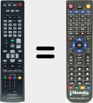 Replacement remote control for RC-1219 (30701024100AS)