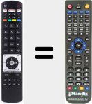 Replacement remote control for RC 5118F (23437332)