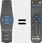 Replacement remote control for REMCON1095