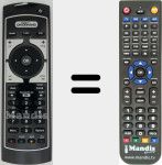 Replacement remote control for REMCON855