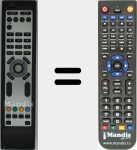 Replacement remote control for REMCON332