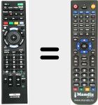 Replacement remote control for RM-ED053 (149199511)