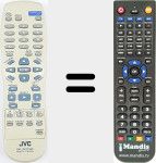 Replacement remote control for RM-SXV033E