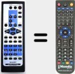 Replacement remote control for RRMCGA166AWSA