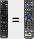 Replacement remote control for GA 959 WJSA (RRMCGA959WJSA)
