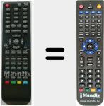 Replacement remote control for LDD2450
