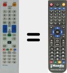 Replacement remote control for TM1060 (BN59-01078A)