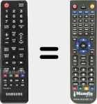 Replacement remote control for TM1240 (AA59-00851A)