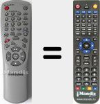 Replacement remote control for AC5900016E