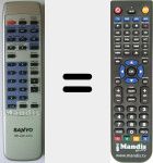 Replacement remote control for RB-UB1470 (MRC31X000XX020)