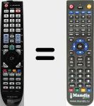 Replacement remote control for BN59-00702A