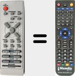 Replacement remote control for RRMCGA001SJSA