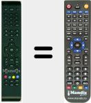 Replacement remote control for RC209470201