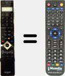 Replacement remote control for GA588WJSA (RRMCGA588WJSA)