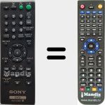 Replacement remote control for RMT-D197P (148942911)