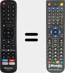 Replacement remote control for EN2BI27H (T244182)