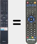 Replacement remote control for ERF3A72 (T267069)