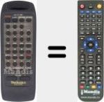 Replacement remote control for RAKCH144WH