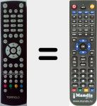 Replacement remote control for TP307