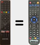 Replacement remote control for LED32HS71N1