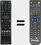 Replacement remote control for VU226LD