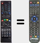 Replacement remote control for VU-DTV