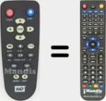 Replacement remote control for WDTV001RNN
