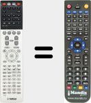 Replacement remote control for RAV472 (ZA238200)