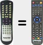 Replacement remote control for REMCON1201
