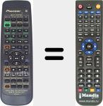 Replacement remote control for AXD7247