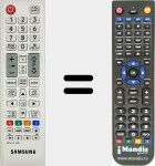 Replacement remote control for TM1240A (BN59-01189B)