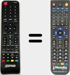 Replacement remote control for ZVS55UHD-2