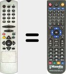 Replacement remote control for RC 2546 (30035066)