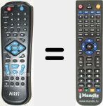 Replacement remote control for JX3033B