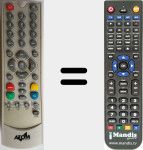 Replacement remote control for Atom001