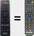 Replacement remote control for RT0401HD