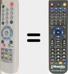 Replacement remote control for CCR 582