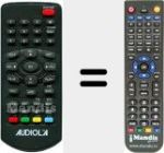 Replacement remote control for AUD002