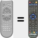 Replacement remote control for DQD-2100D