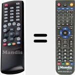 Replacement remote control for DSR 420 (EFB 09001)