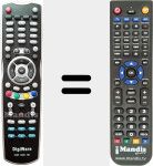 Replacement remote control for DSR 3000 HD