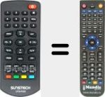 Replacement remote control for DTB-P400