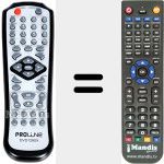 Replacement remote control for DVD1280X