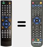 Replacement remote control for REMCON508