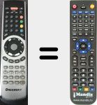 Replacement remote control for NXP256HD